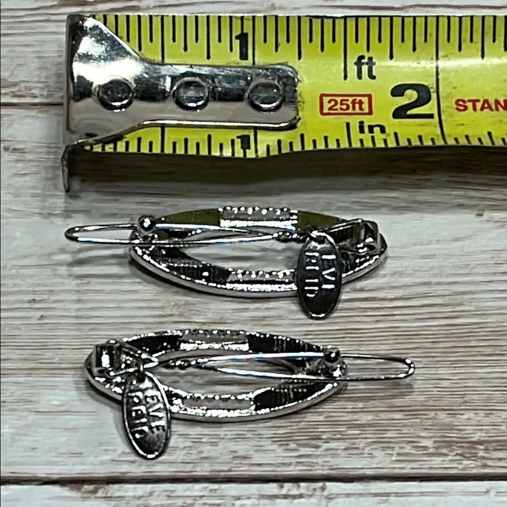 COPY - Eve Reid Silver Pink Stones Filigree Hair Barrettes Accessories